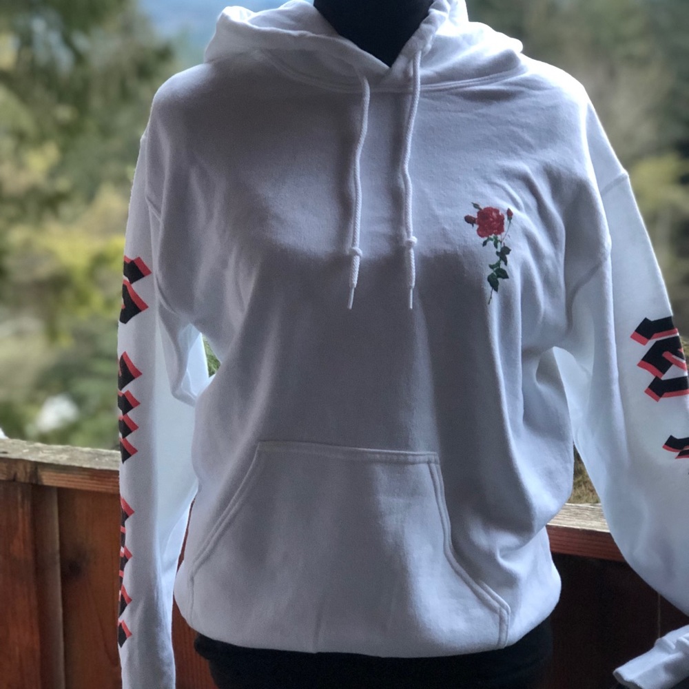 NWOT white Hoodie